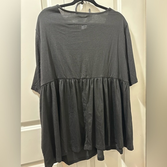 Bloomchic Plus Size Solid Drawstring Ruched Knit Top - Picture 7 of 8